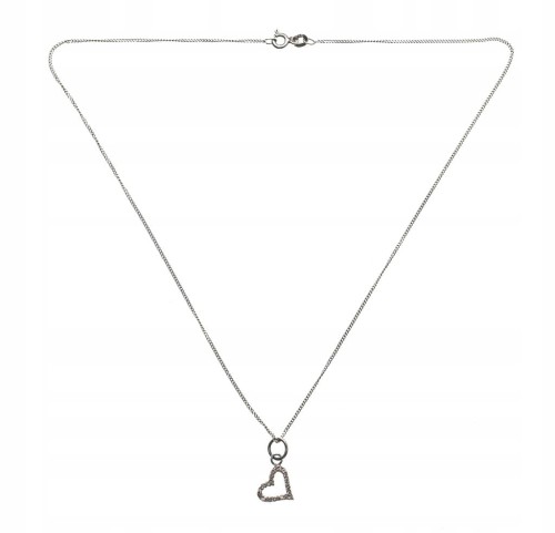 STARY SREBRNY WISIOREK Z KAMIENIEM 925 SERCE