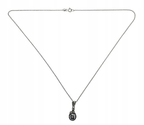 STARY SREBRNY WISIOREK Z KAMIENIEM 925