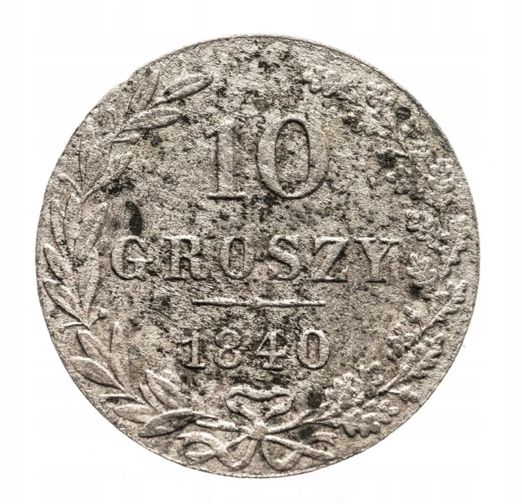 Mikołaj I (1825-1855), 10 groszy 1840 MW, Warszawa