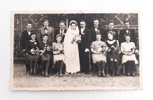 STARA FOTOGRAFIA - ZDJĘCIE ŚLUBNE, WESELE