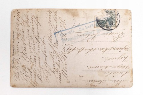 STARA FOTOGRAFIA - MĘŻCZYŹNI PRZY STOLE 1915