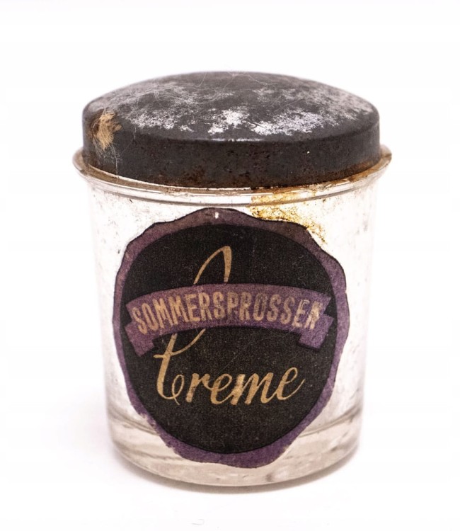 STARY SZKLANY SŁOICZEK CREME SOMMERSPROSSEN
