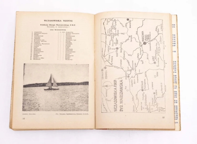 STARA KSIĄŻKA PRZEWODNIK WCZASÓW 1950