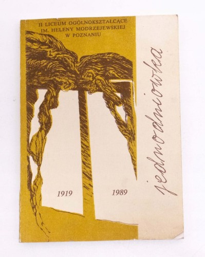 STARA KSIĄŻKA JEDNODNIÓWKA II LO POZNAŃ 1989