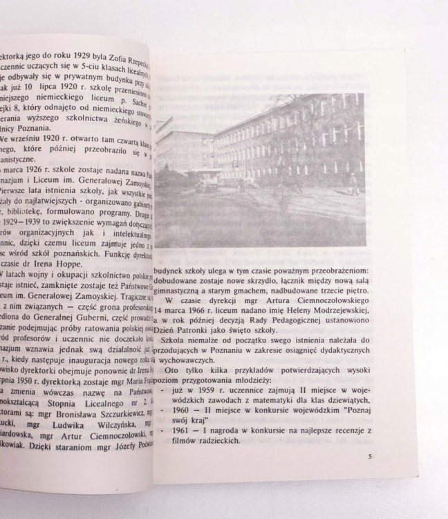 STARA KSIĄŻKA JEDNODNIÓWKA II LO POZNAŃ 1989