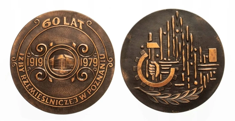 MEDAL 60 LAT IZBY RZEMIEŚLNICZEJ W POZNANIU 1979