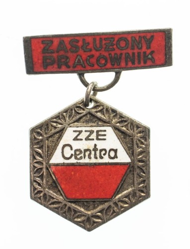 ODZNAKA ZASŁUŻONY PRACOWNIK ZZE CENTRA POZNAŃ