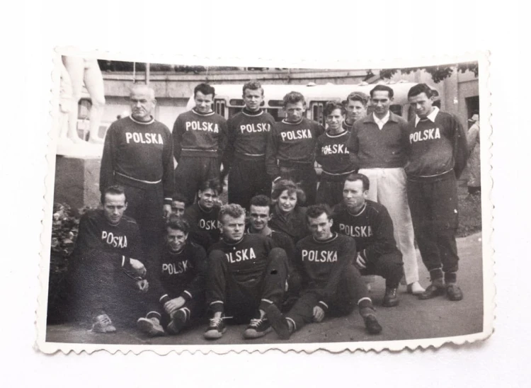 POLSKA DRUŻYNA HOKEJA NA TRAWIE MOSKWA 1956