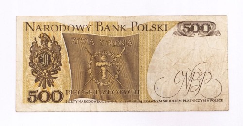 500 ZŁOTYCH 16.12.1974, seria L st.4