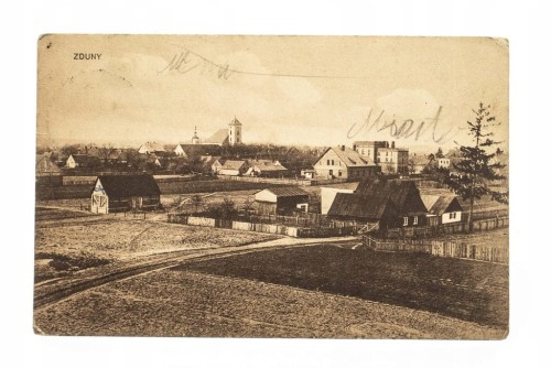 ZDUNY - PANORAMA, WIDOK MIASTA pocz. XX w.