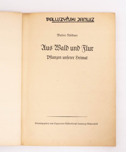 Aus Wald und Flur - Las i Łąka Rośliny 1937