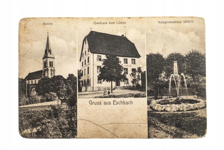 POCZTÓWKA ESCHBACH NIEMCY pocz. XX w.