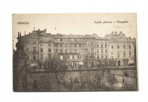 KRAKÓW - RYNEK GŁÓWNY 1916