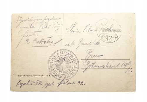 KRAKÓW - RYNEK GŁÓWNY 1916