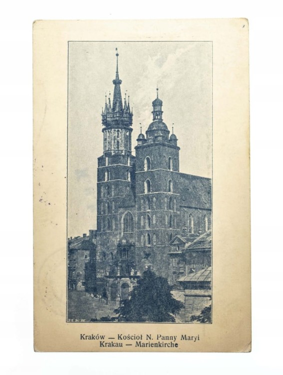 KRAKÓW - KOŚCIÓŁ NAJŚWIĘTSZEJ PANNY MARYI 1914