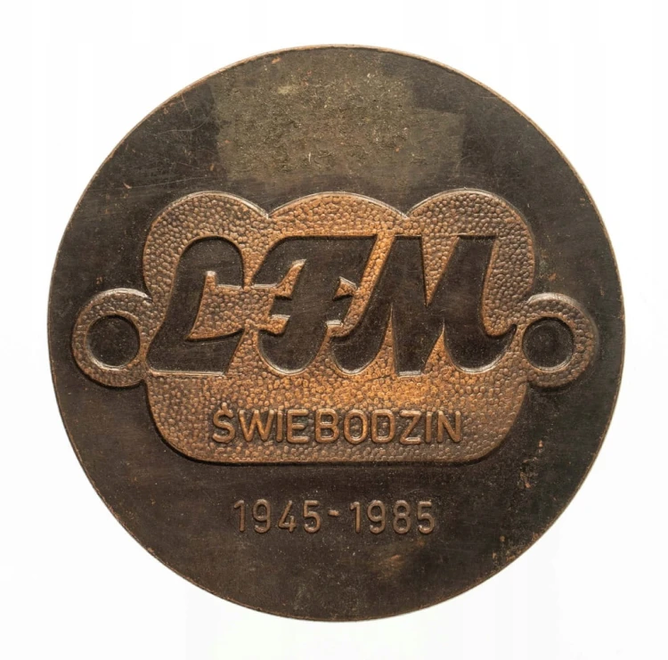 MEDAL 40 LAT LUBUSKIE FBRYKI MEBLI ŚWIEBODZIN 1985