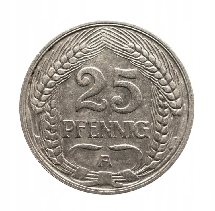 Niemcy 25 PFENNIG 1911 A ROK st.3+