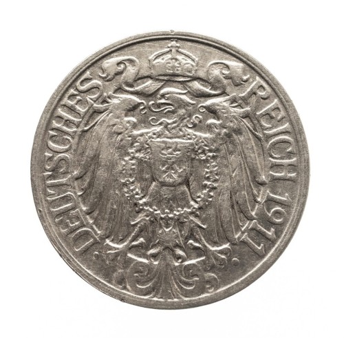 Niemcy 25 PFENNIG 1911 A ROK st.3+