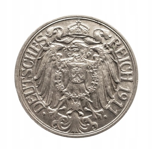 Niemcy 25 PFENNIG 1911 G ROK st.2-