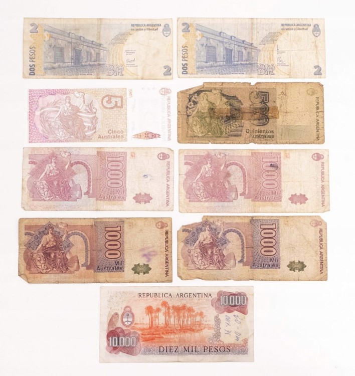 ARGENTYNA - ZESTAW BANKNOTÓW (NR 1)