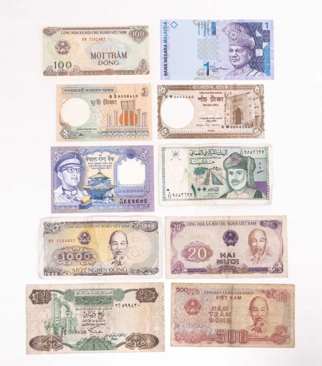 AZJA - ZESTAW BANKNOTÓW (NR 3)