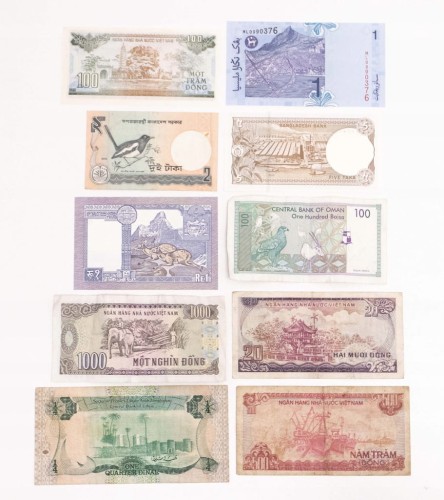 AZJA - ZESTAW BANKNOTÓW (NR 3)