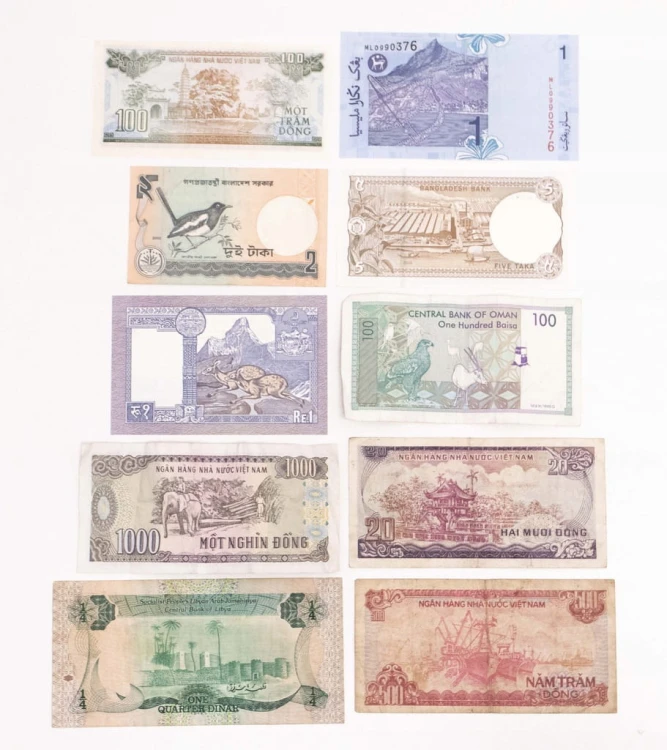 AZJA - ZESTAW BANKNOTÓW (NR 3)