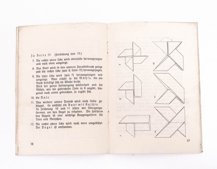 STARA KSIĄŻKA NIEMIECKA - ORIGAMI 1936