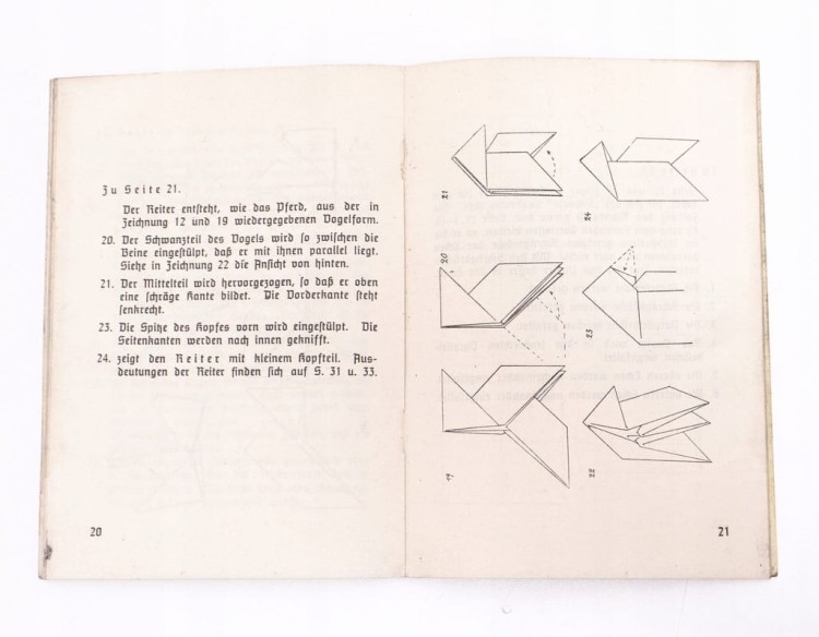 STARA KSIĄŻKA NIEMIECKA - ORIGAMI 1936