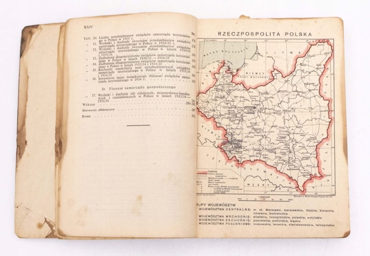 STARA KSIĄŻKA MAŁY ROCZNIK STATYSTYCZNY 1936