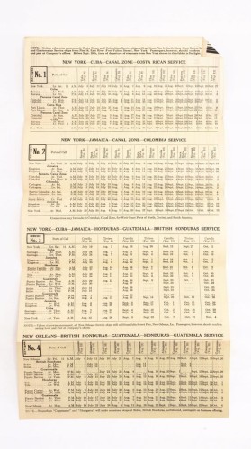 STARA ULOTKA PROM UNITED FRUIT COMPANY 1930