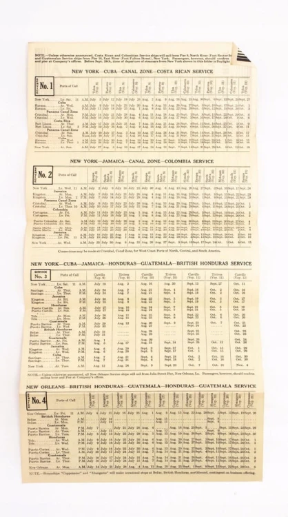 STARA ULOTKA PROM UNITED FRUIT COMPANY 1930