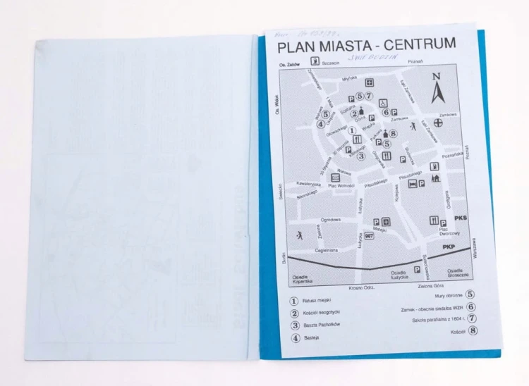 KSIĄŻKA ŚWIEBODZIN NA MAPACH 1302 - 1992