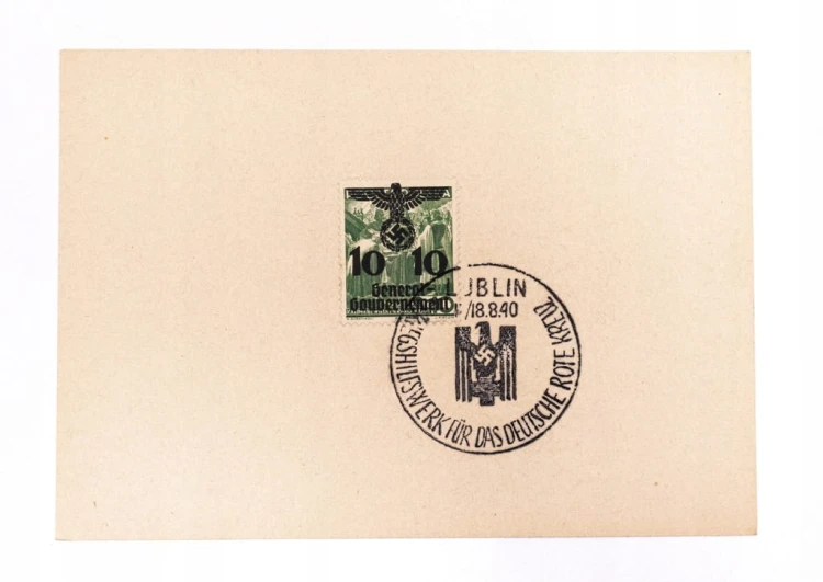 KARTKA POCZTOWA - STEMPEL LUBLIN 1940