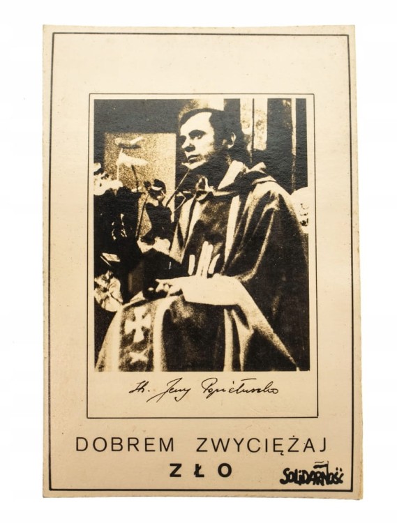 KALENDARZ SOLIDARNOŚĆ 1985 JERZY POPIEŁUSZKO