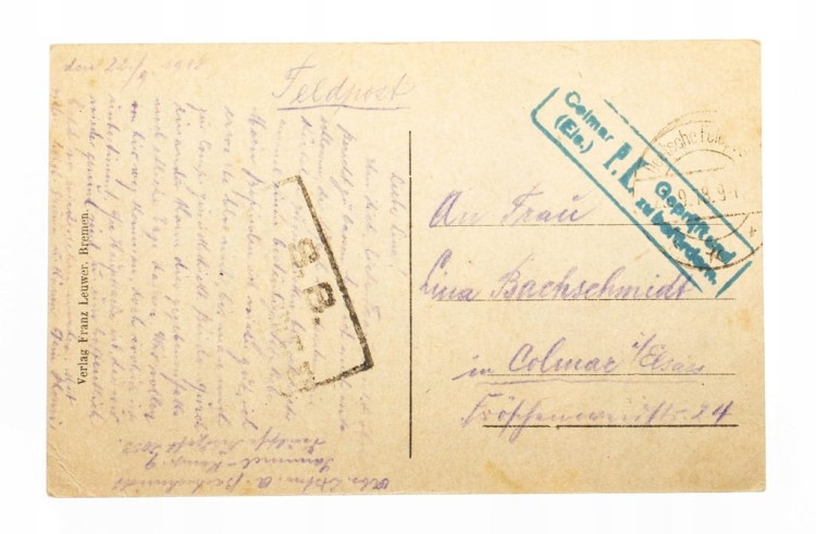 BREMA - RUINY, VERLAG FRANZ LEUWER, FELDPOST 1918