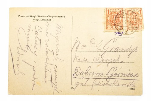 POZNAŃ - ZAMEK CESARSKI, ŚW. MARCIN 1921