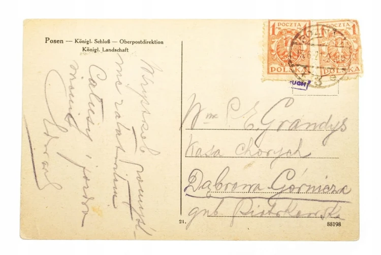 POZNAŃ - ZAMEK CESARSKI, ŚW. MARCIN 1921
