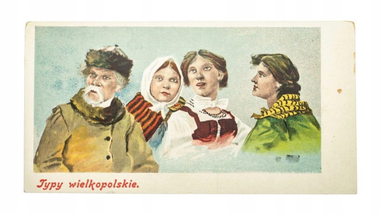 STARA POCZTÓWKA TYPY WIELKOPOLSKIE pocz. XX w.