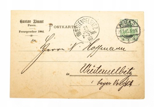 POZNAŃ - GUSTAV ZIMMT 1903
