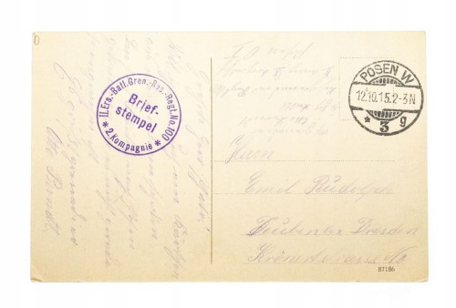POZNAŃ - KATEDRA, FELDPOST 1915