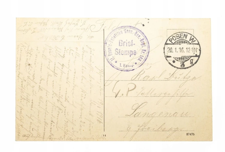 POZNAŃ - KOMISJA OSIEDLEŃCZA, FELDPOST 1916