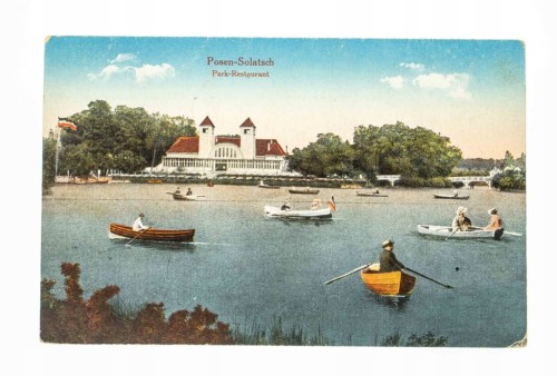 POZNAŃ - PARK SOŁACKI, STAW, FELDPOST 1917