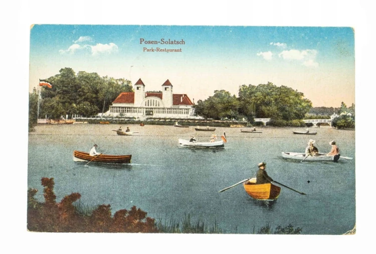 POZNAŃ - PARK SOŁACKI, STAW, FELDPOST 1917
