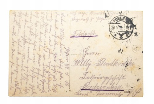 POZNAŃ - RYNEK, ZMIANA WARTY, FELDPOST 1916