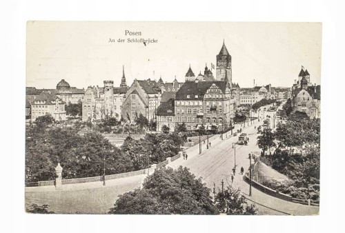 POZNAŃ - ZAMEK CESARSKI, MOST, FELDPOST 1917