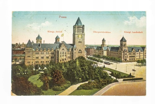 POZNAŃ - ZAMEK CESARSKI, ŚW. MARCIN, FELDPOST 1915