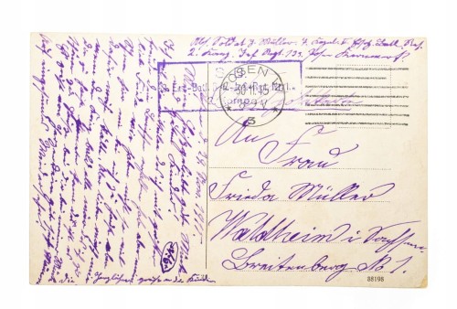 POZNAŃ - ZAMEK CESARSKI, ŚW. MARCIN, FELDPOST 1915