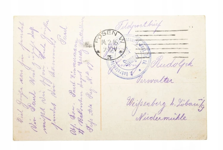 POZNAŃ - UNIWERSYTET MICKIEWICZA, FELDPOST 1916