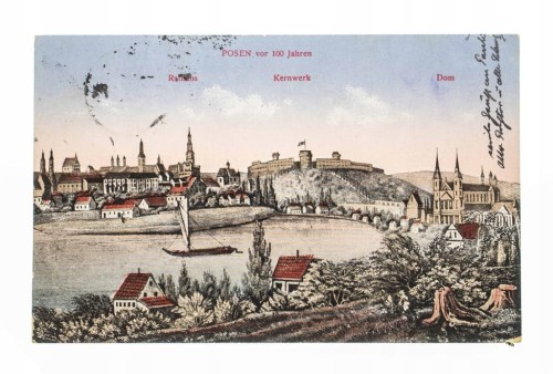 POZNAŃ - TWIERDZA, RATUSZ, KATEDRA, FELDPOST 1916